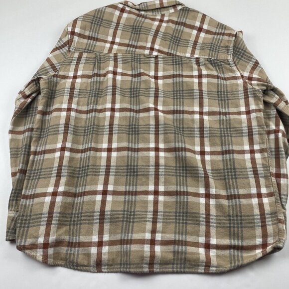 Hurley Flannel Shirt Mens XL Outdoor Utility Pocket Button Up Plaid Long Sleeve - Picture 3 of 10
